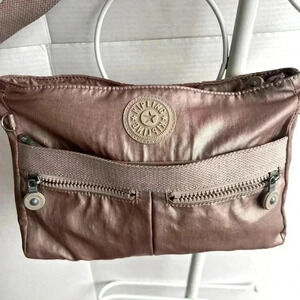 Women's Kipling Rose Gold Cross Body Bag EUC